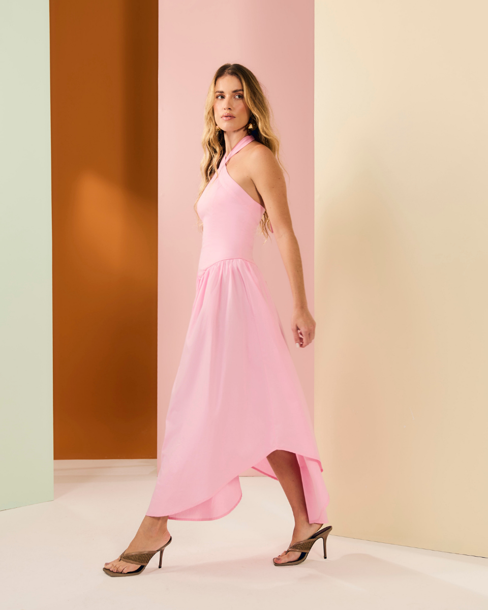 Vestido Luna Long Rosa