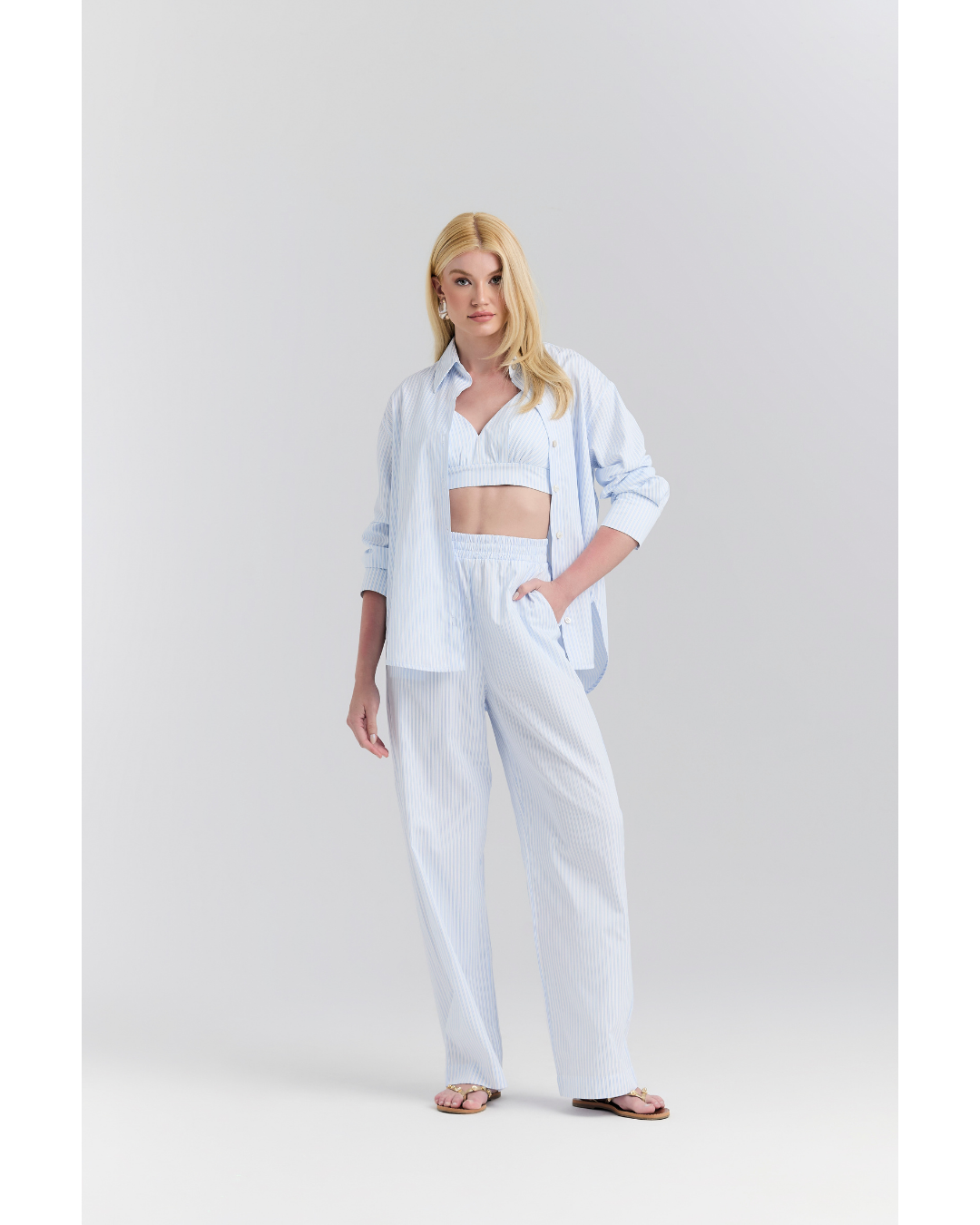 Blusa Flora Camisaria Oversized