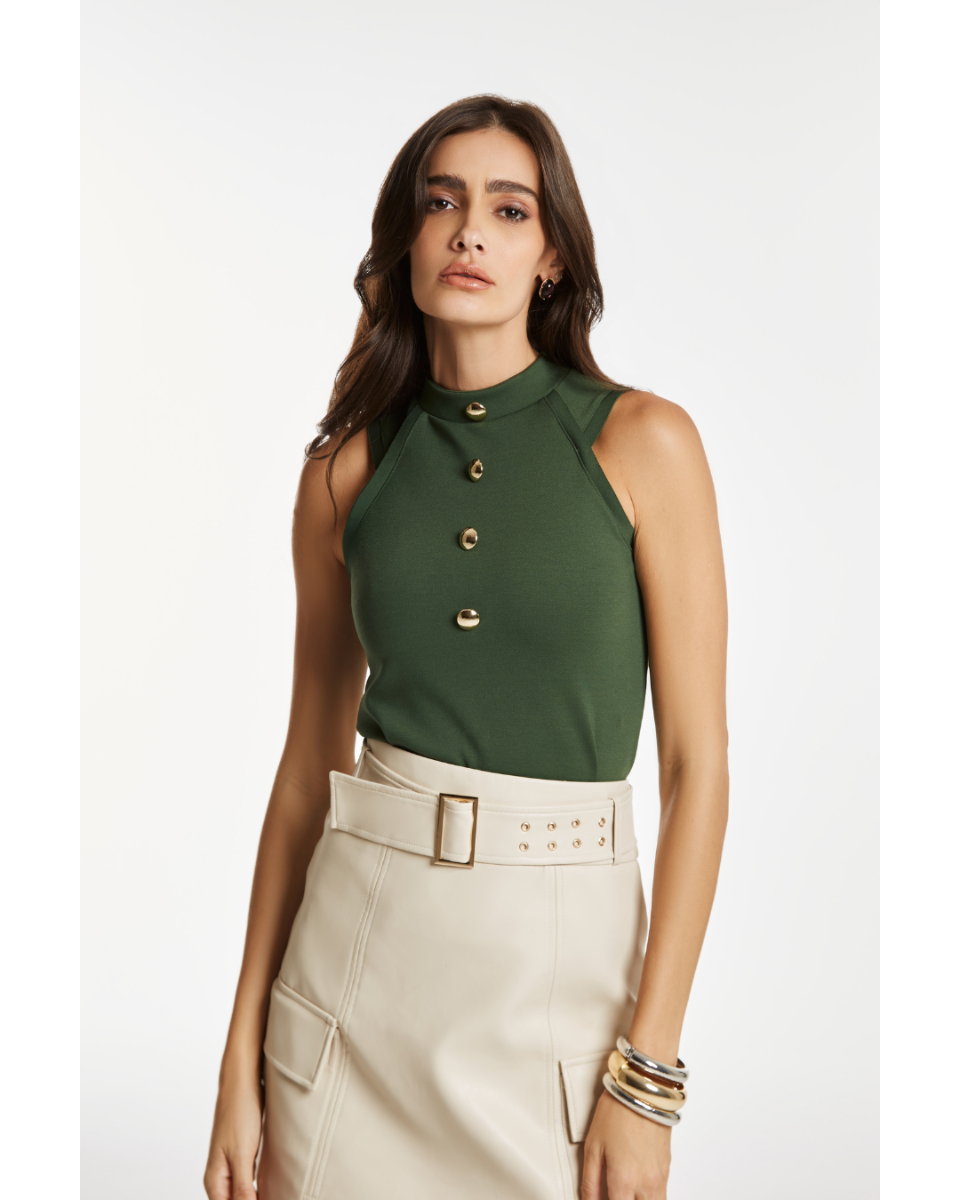 Blusa Chloe Gola Alta