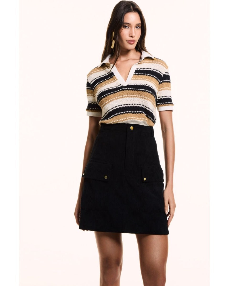 Blusa Areta Gola Polo