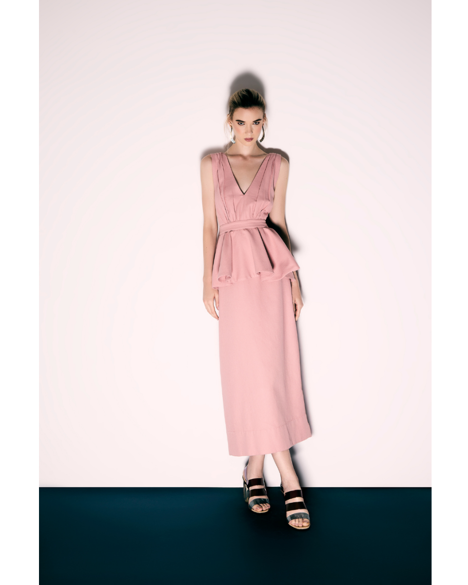 Vestido Celeste Long