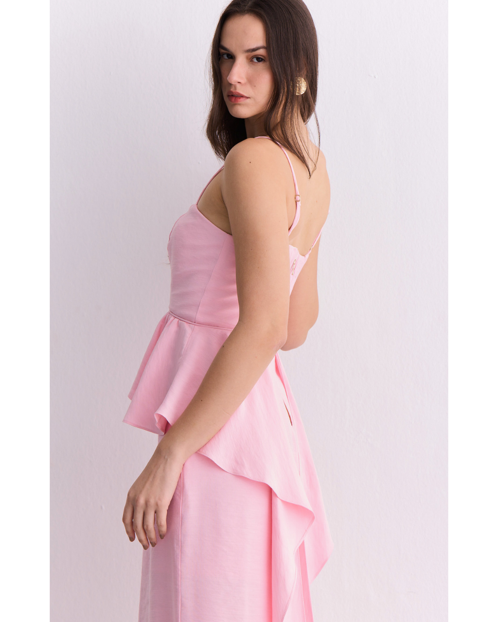 Vestido Ophelia Midi Rosa