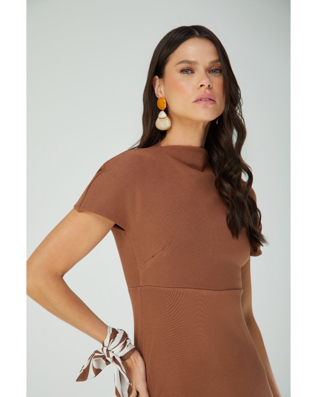 Vestido Melina Long Marrom