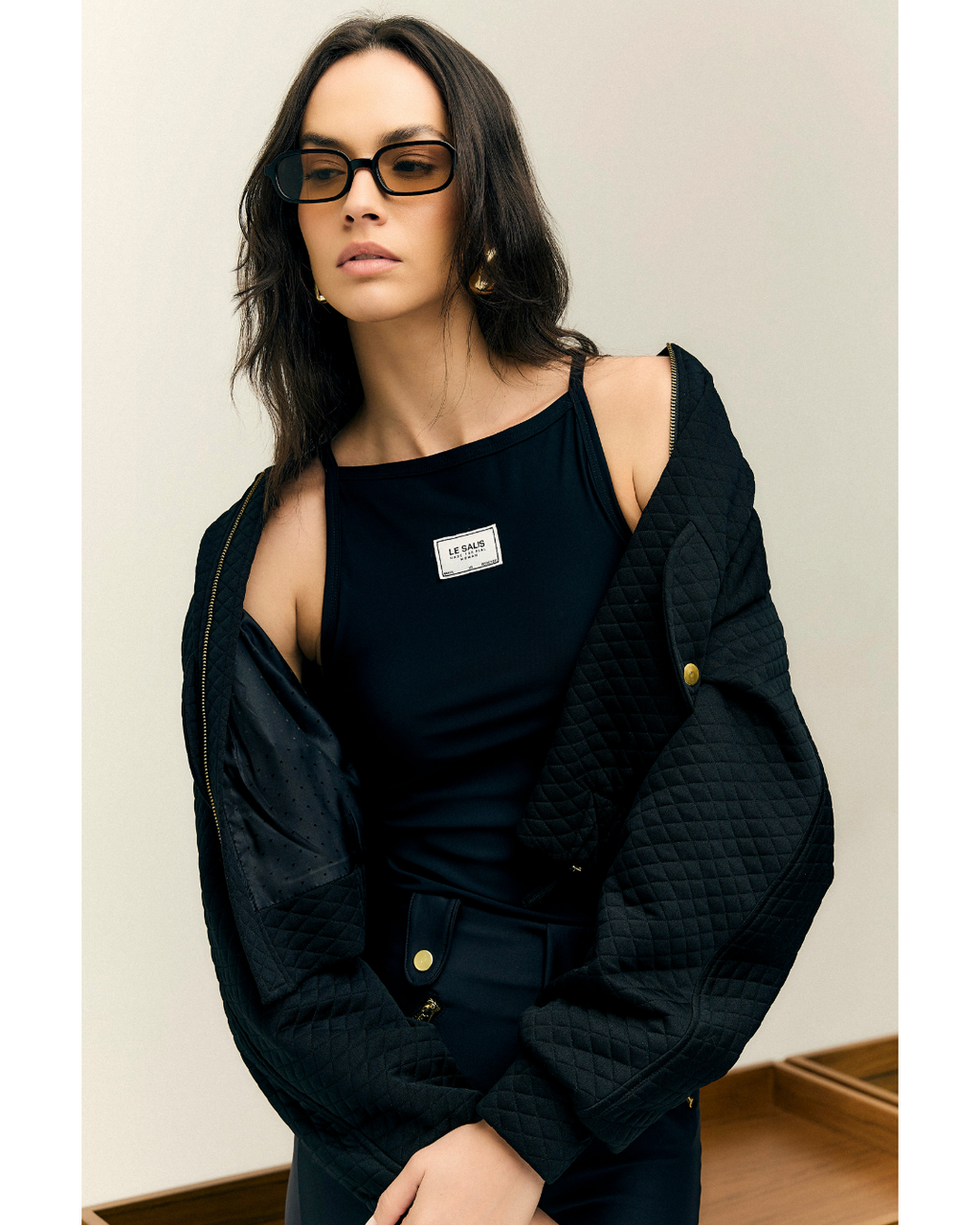 Blusa Elisa Regata Dec. Redondo Preto