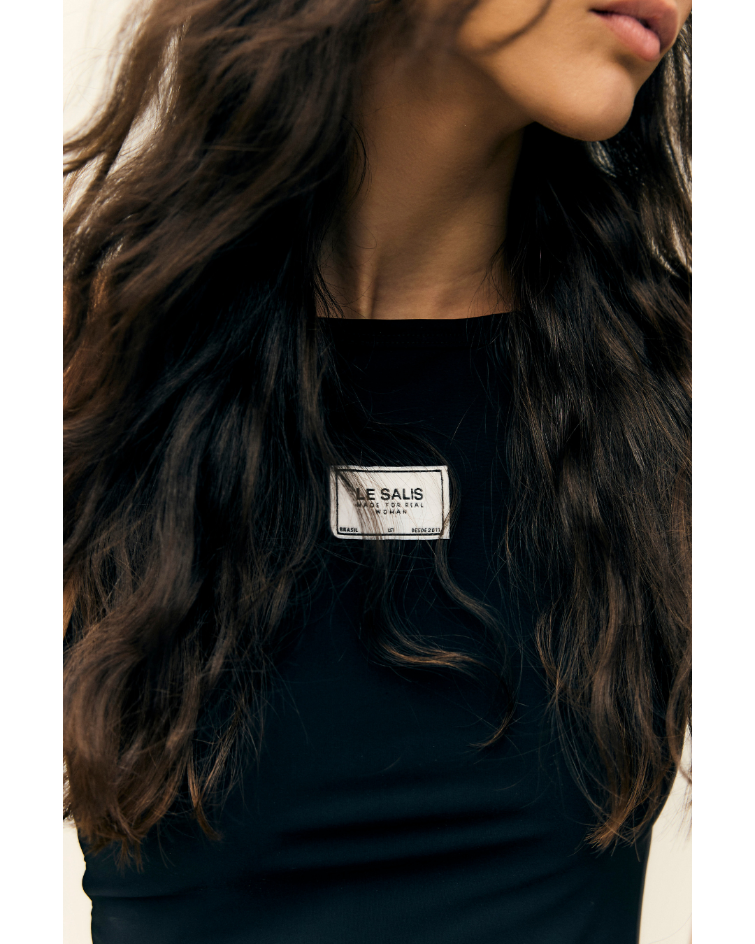 Blusa Elisa Regata Dec. Redondo Preto