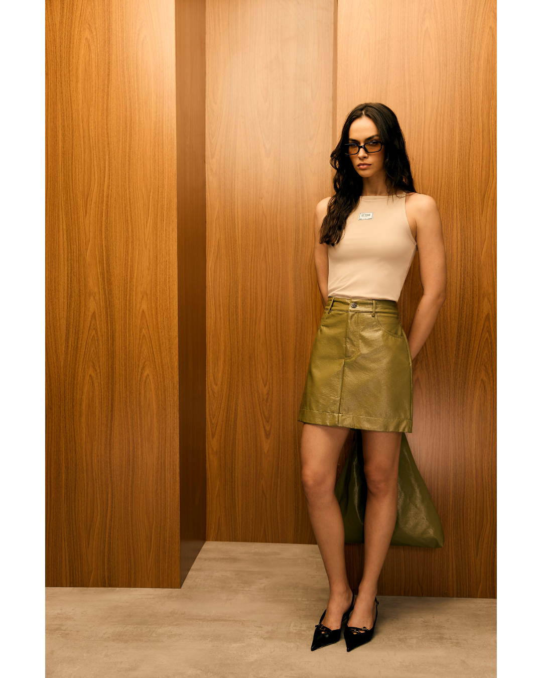 Blusa Elisa Regata Dec. Redondo Bege