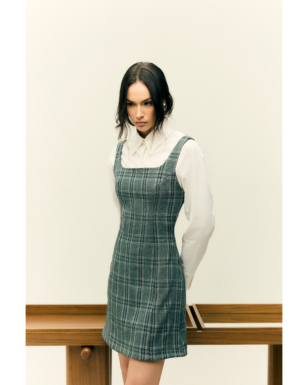 Blusa Fran Camisaria Manga Longa Dec. Gola Off White