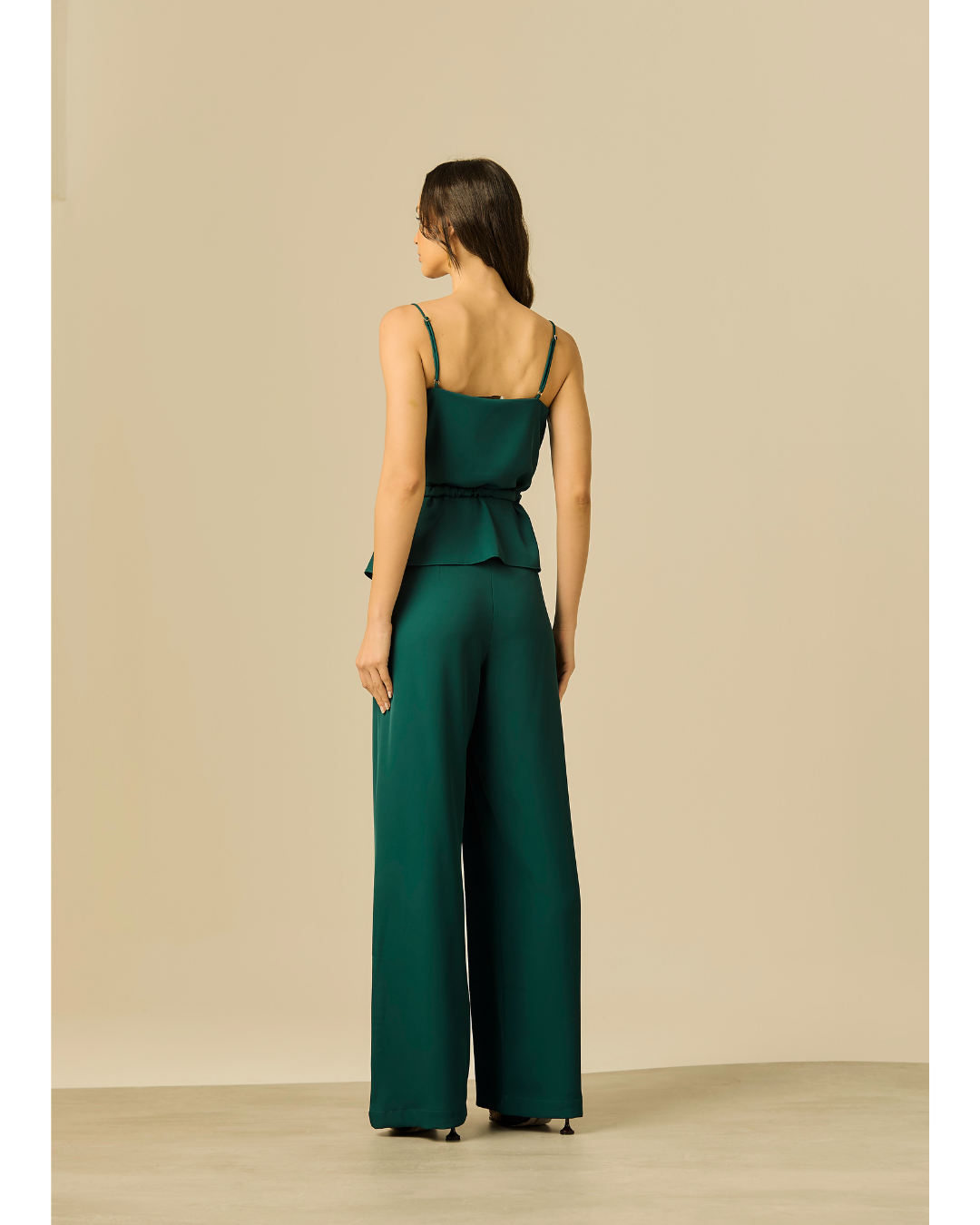 Calça Olivia Pantalona Det. Bolso Verde