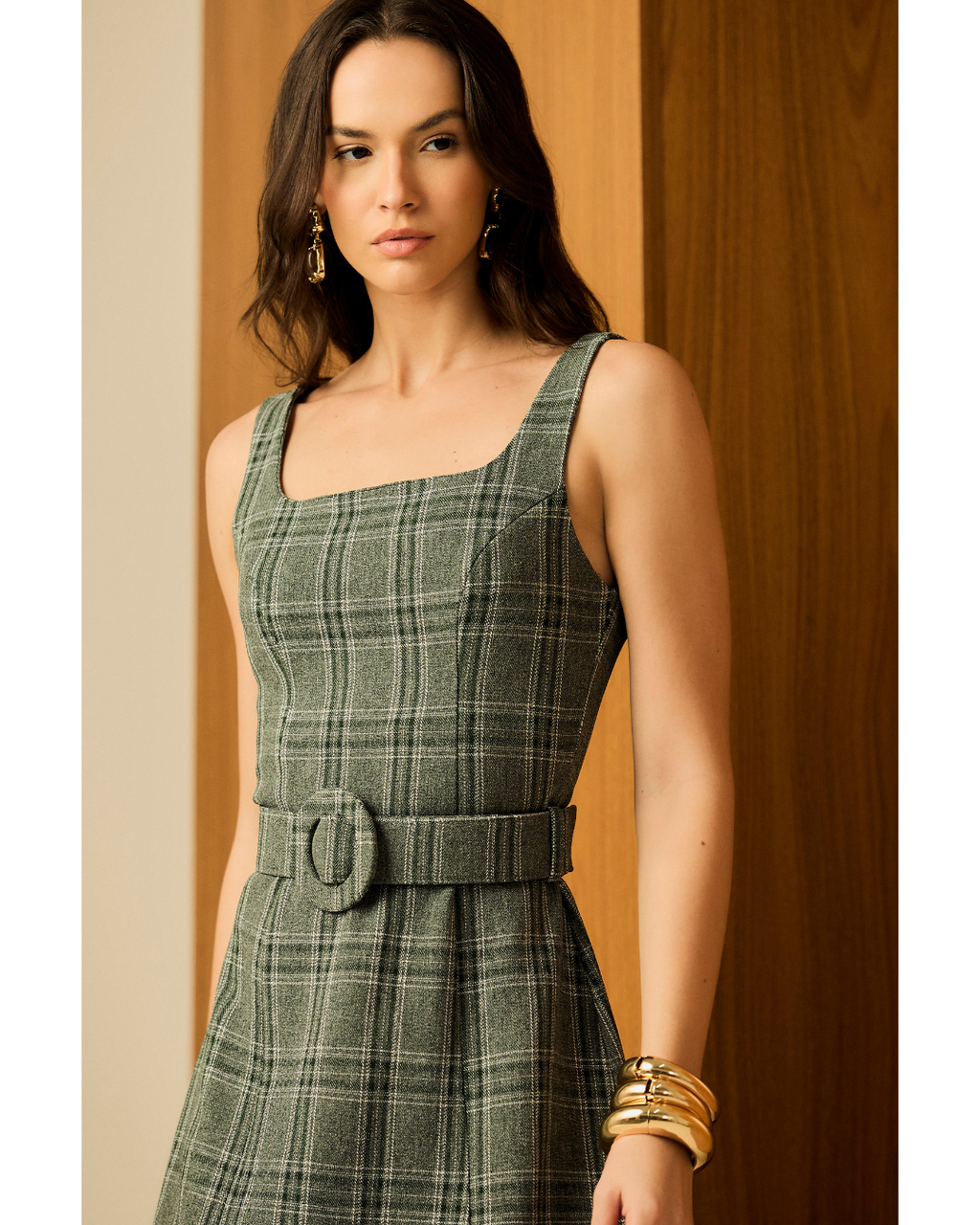 Vestido Fran Curto Em A Verde