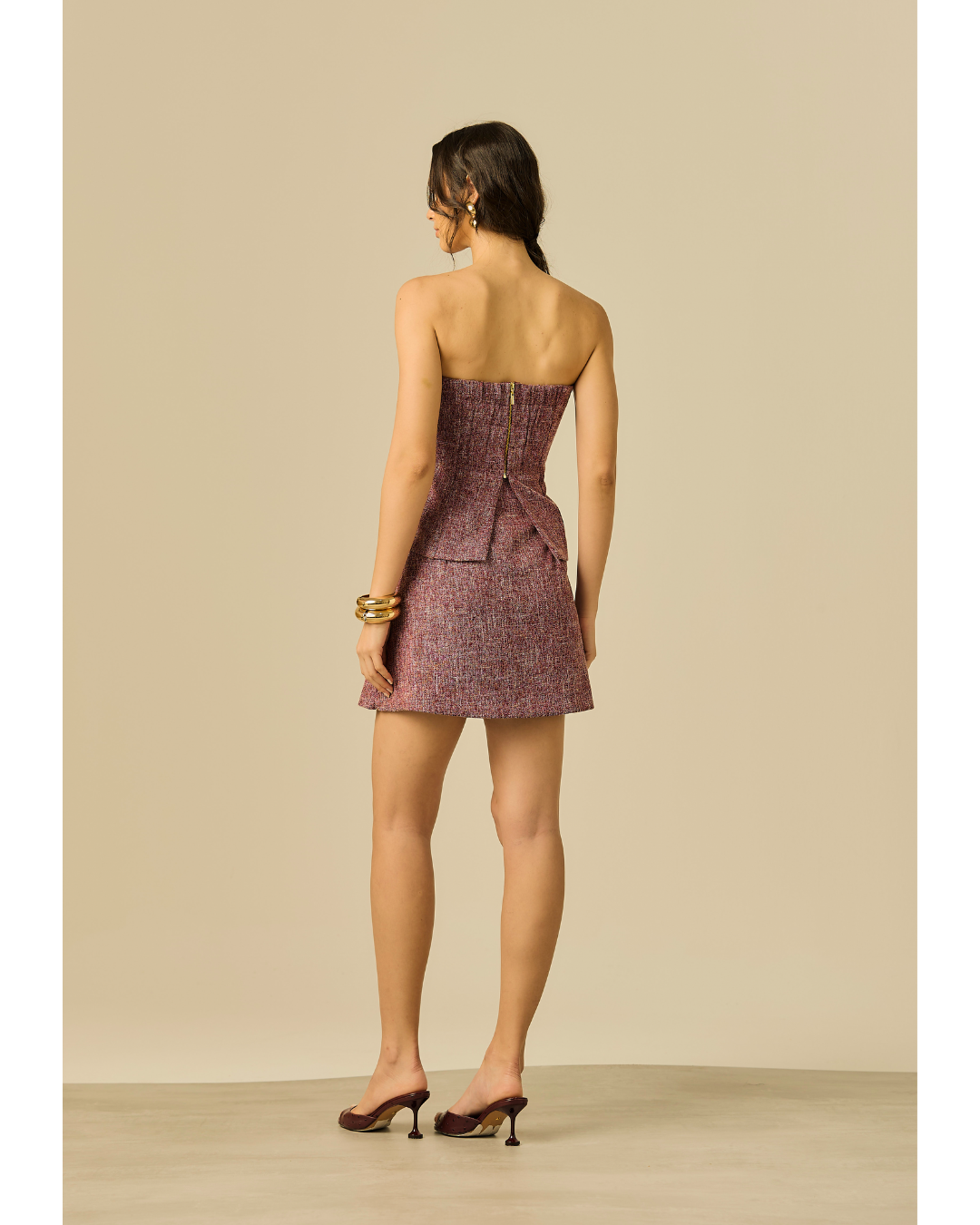 Short Saia Maiara Em A Det. Bolsos Cargos Bordo