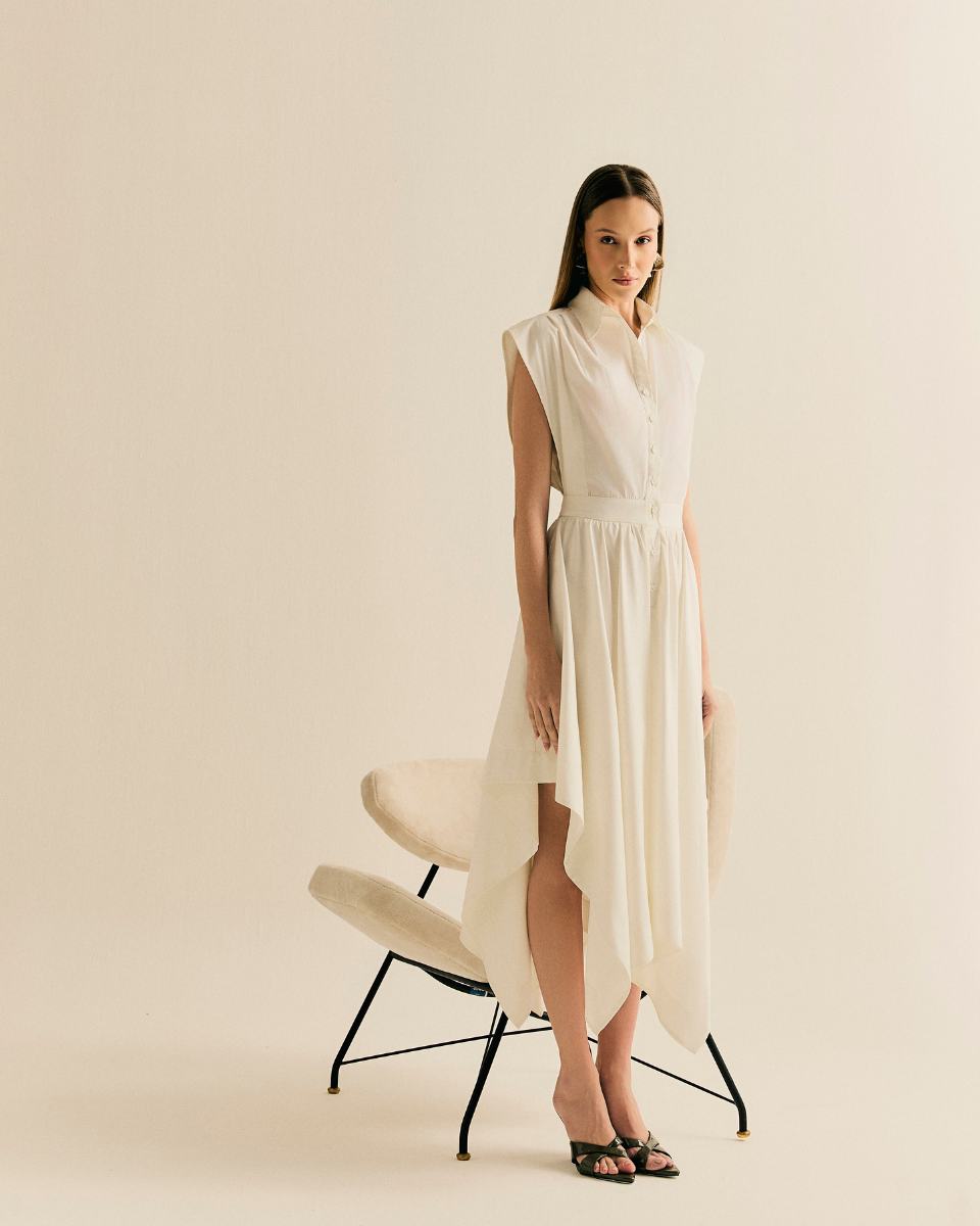 Vestido Marina Long Off White
