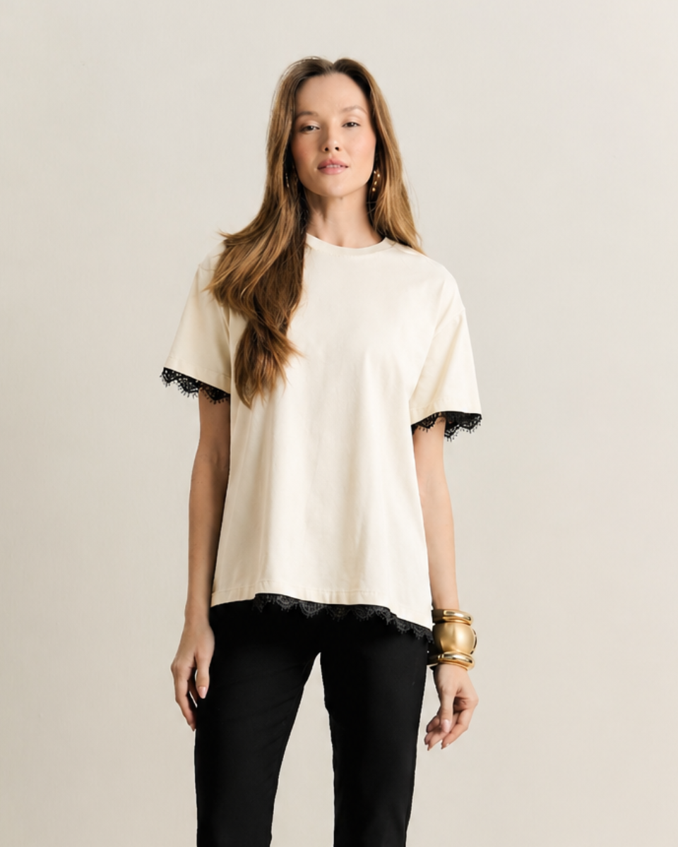 Blusa Julia Overshied Off White