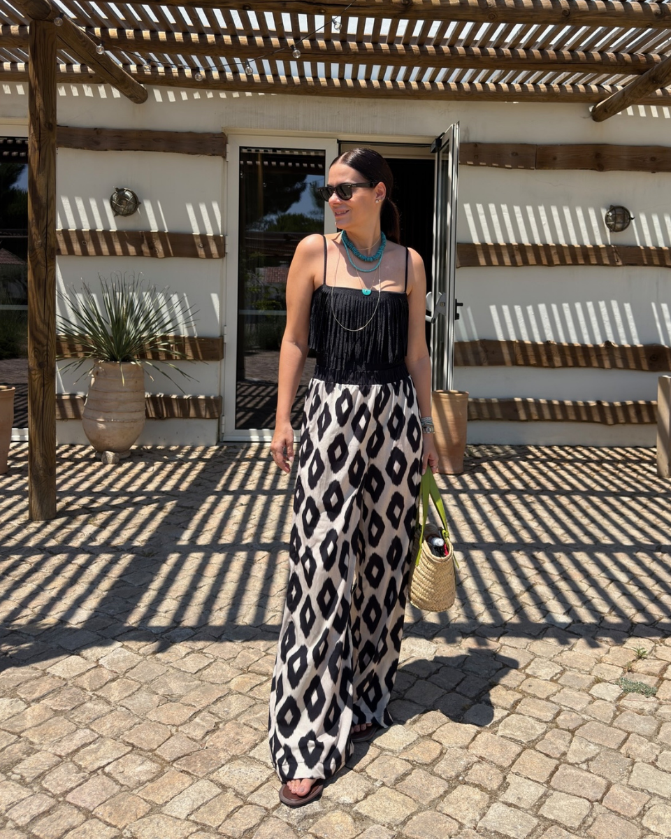 Calça Maíra Reta Estampada