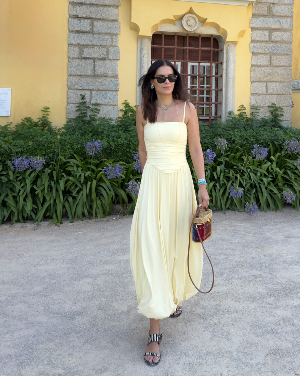 Vestido Isabel Long Amarelo