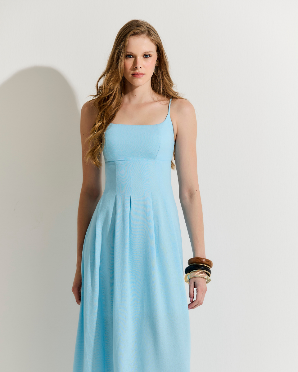 Vestido Julia Long Azul