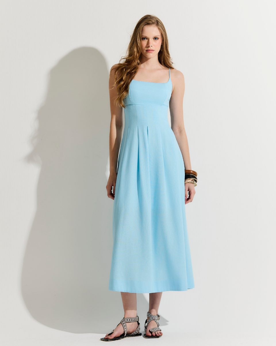 Vestido Julia Long Azul
