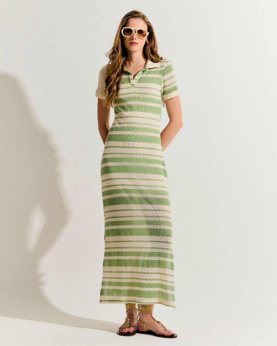 Vestido Sabrina Listrado