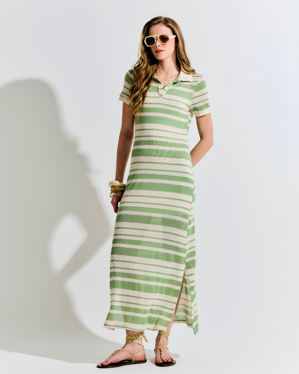 Vestido Sabrina Listrado