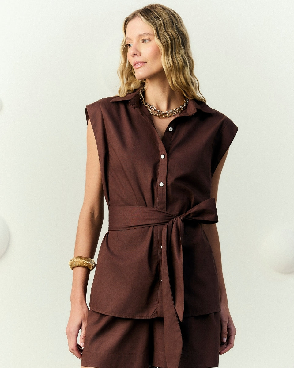 Blusa Virna Marrom