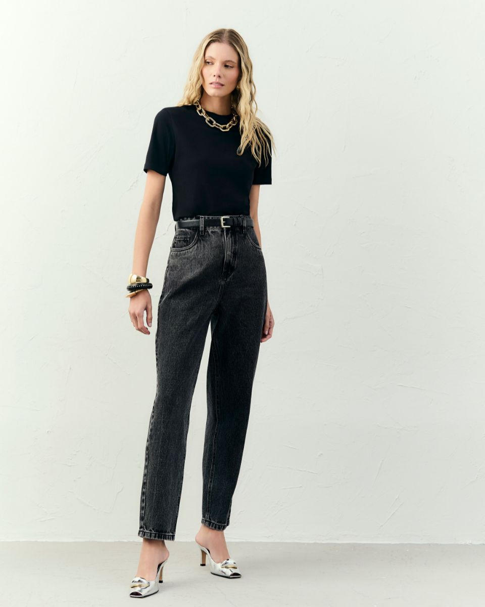 Blusa T-Shirt Marina Preto
