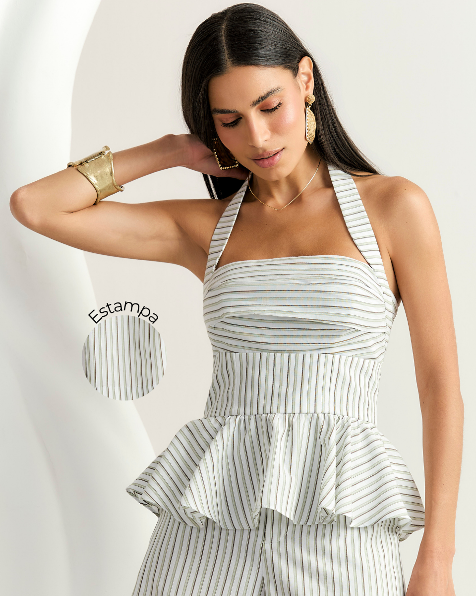 Blusa Paola Listra Verde