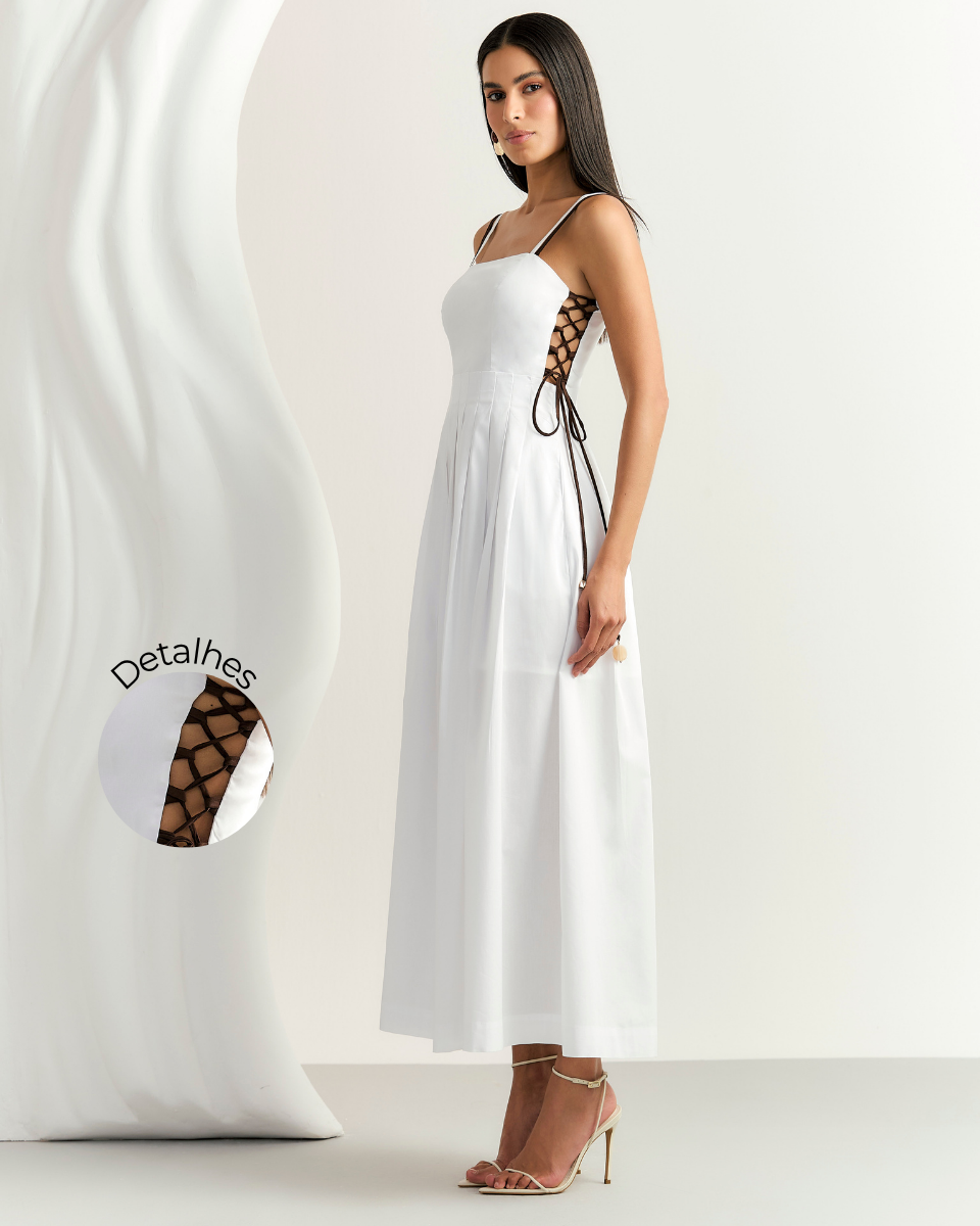 Vestido Luciana Longo Off White