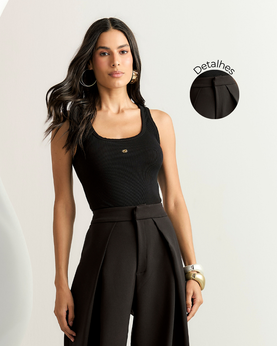 Calça Gaia Pantalona Preto