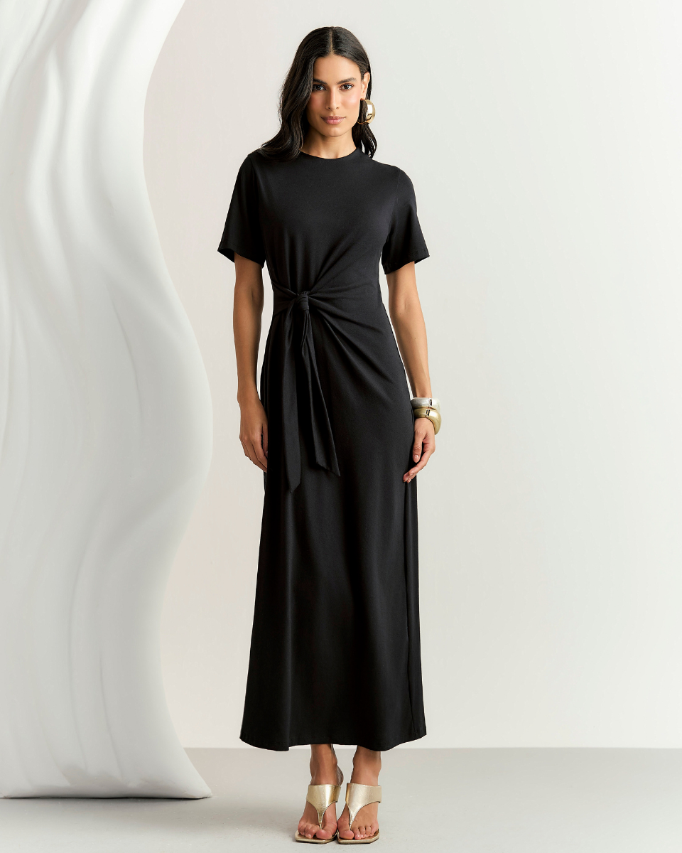 Vestido Daniela Longo Preto
