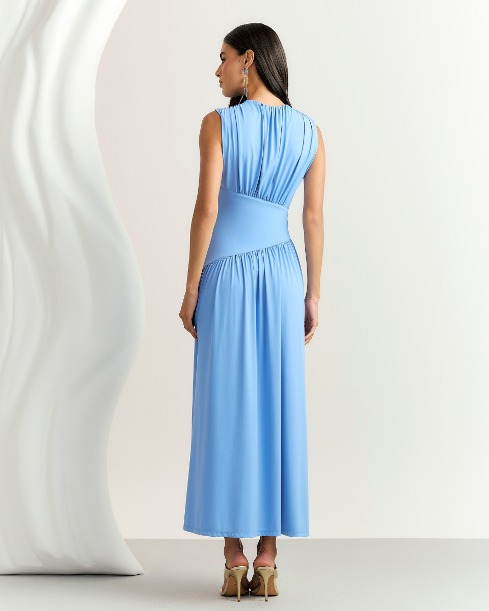 Vestido Jenifer Longo Azul