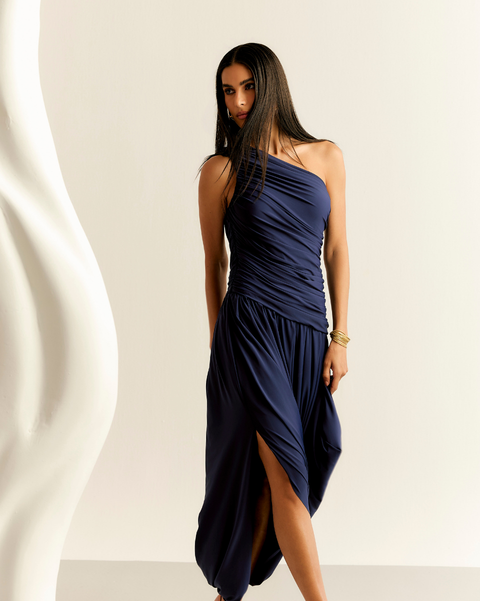 Vestido Larissa Balonê Azul