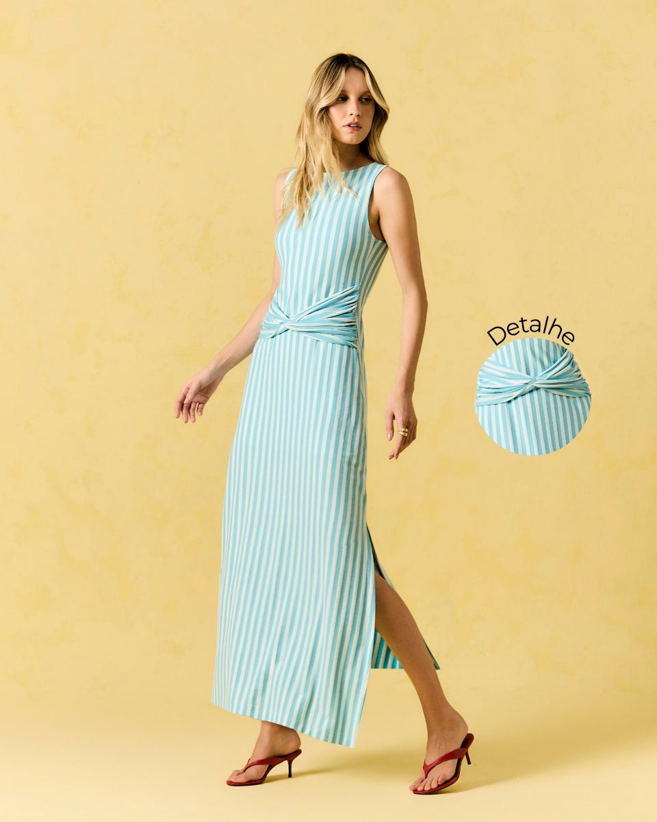 Vestido Ávila Listra Azul