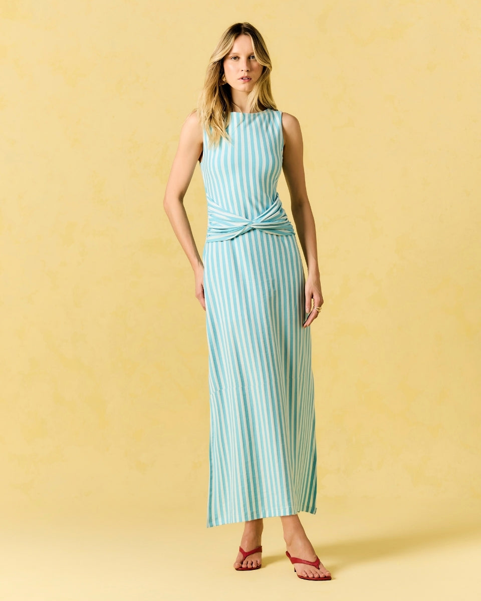 Vestido Ávila Listra Azul