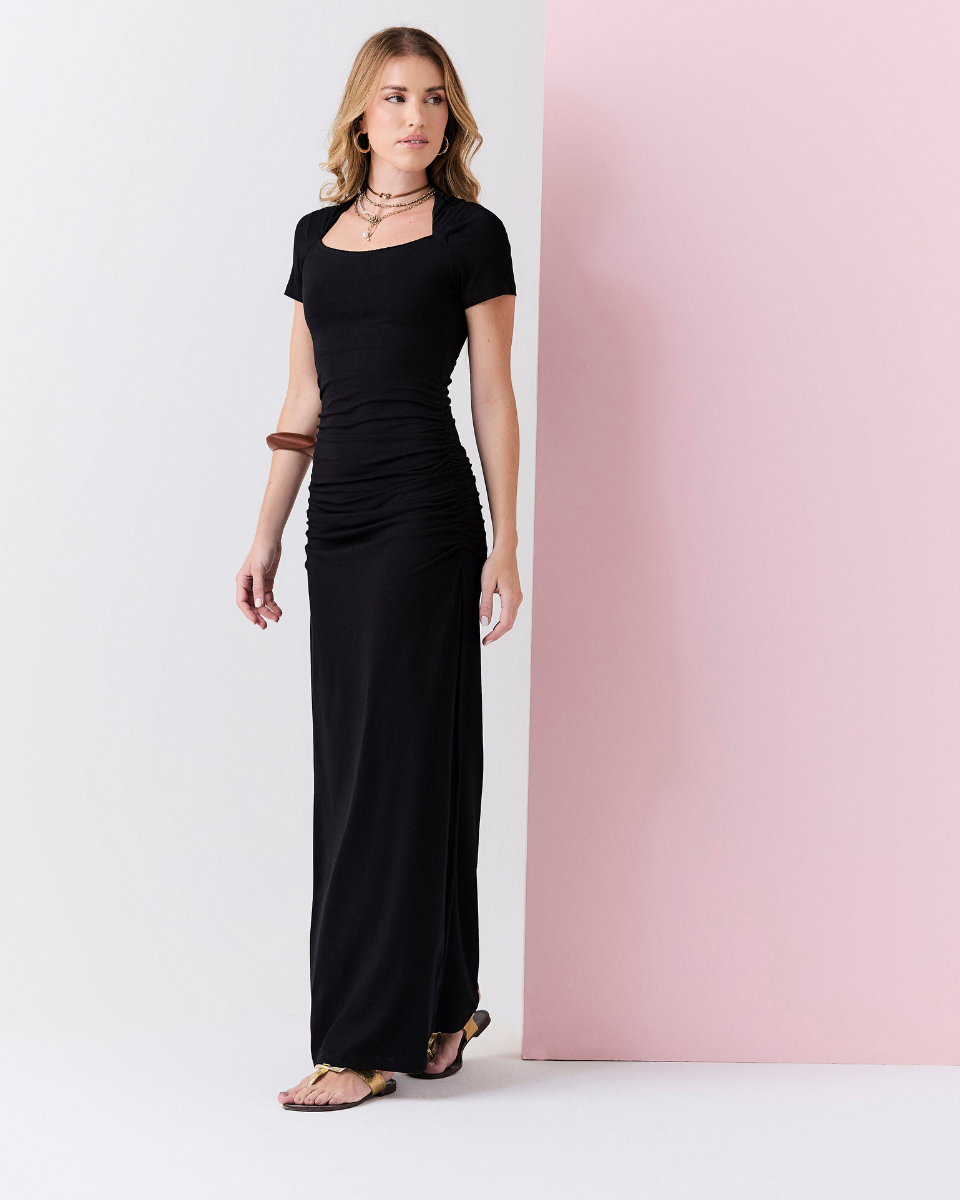 Vestido Franciny Long Preto